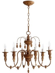 Salento 25 inch 6-Light Chandelier in French Umber.